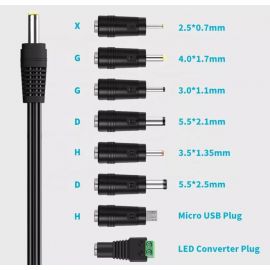 Τροφοδοτικό  41W Switching με 8 κεφαλές