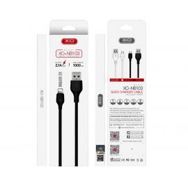 XO NB103 Καλώδιο Φόρτισης Lightning Λευκό 1μ