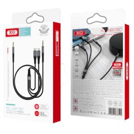 XO NB178C 3 σε 1 Καλώδιο  Ήχου 3.5 σε 3.5 + TypeC + Lightning