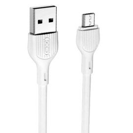 XO NB200 2.4A USB Καλώδιο Φόρτισης Micro 2m Άσπρο