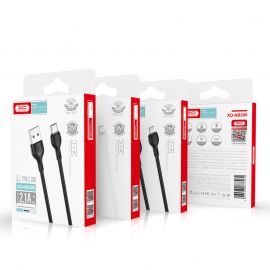 XO NB200 2.4A USB Καλώδιο Φόρτισης Micro 2m Μαύρο