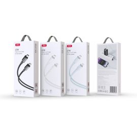XO NB-Q250A PD 27W PVC Καλώδιο Φόρτισης + Data Για Lightning L=1m Άσπρο