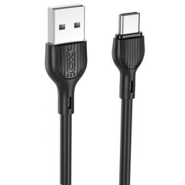 XO NB200 2.4A USB Καλώδιο TypeC 1.0μ Μαύρο