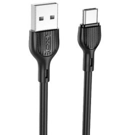 XO NB200 2.4A USB Καλώδιο Φόρτισης TypeC 2m Μαύρο