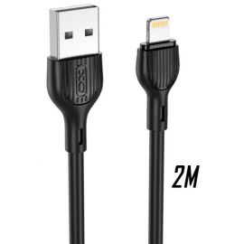 XO NB200 2.4A USB Καλώδιο Lightning 2.0μ Μαύρο