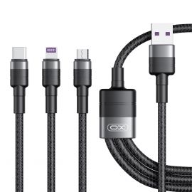 XO NBQ191 3 in 1 40W fast charger USB Cable 1.2M