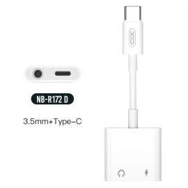XO NBR172D Μετατροπέας Type-C σε Type-C + 3.5mm