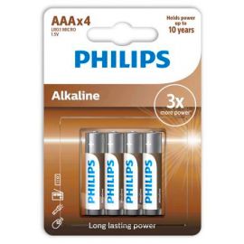 Philips Eco Αλκαλική LR03 AAA (4 τμχ)