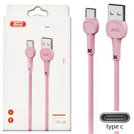 XO NB132 Καλώδιο Φόρτισης Type-C Ρόζ
