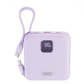 XO PR235 22.5W multi port fast charging digital display power bank 10000mAh (Purple)