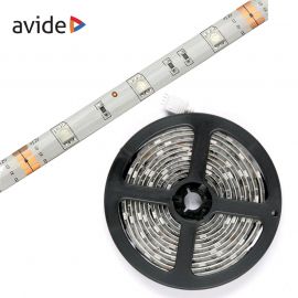 Avide LED Ταινία 12V  7.2W RGB IP65 5m