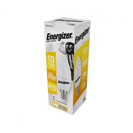 Energizer BEC LED Λάμπα Κερί 4.9W E14 470lm 3000K Θερμό Λευκό