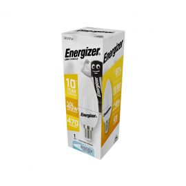 Energizer BEC LED Λάμπα Κερί 4.9W E14 470lm 6500K Ψυχρό Λευκό