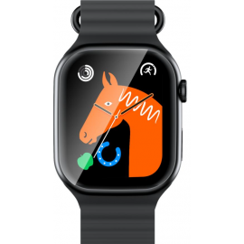 XO W8 PRO Ασύρματης Φόρτισης Intelligent Sports Call Watch Μαύρο