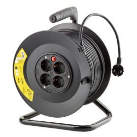 Technik Professional Στροφείο 4 Θέσεων 50m 1,5mm2 Μαύρο