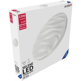 Avide LED Μοντέρνα Πλαφονιέρα Οροφής Selene 24W 380*70mm Ψυχρό 6400K