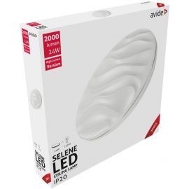 Avide LED Μοντέρνα Πλαφονιέρα Οροφής Selene 24W 380*70mm Θερμό 3000K