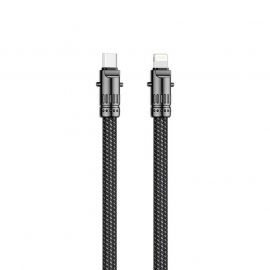 XO NB-Q289A Charging & Data Cable Type-C to Lighting 27W Black 20cm 