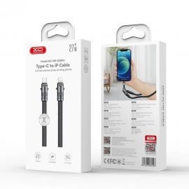 XO NB-Q289A Charging & Data Cable Type-C to Lighting 27W Black 20cm 
