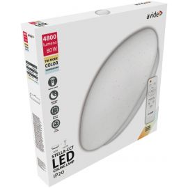 Avide LED Ceiling Lamp Oyster Stella-CCT 80W (40+40) with remote