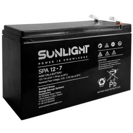 Sunlight Μολύβδου 12V 7A (6.4mm) για UPS