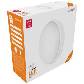 Avide Στεγανή Πλαφονιέρα Οροφής Στρογγυλό (Triton-R) IP65 20W Λευκό 4000K Άσπρο