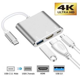 ΜΕΤΑΤΡΟΠΕΑΣ USB TYPE C ΣΕ 4K HDMI+USB3.0+PD