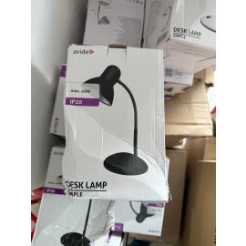 Avide Basic Φωτιστικό Γραφείου O Base Μαύρο (Ελαττωμ. Συσκευασία)