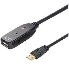 Καλώδιο USB 2.0 Προέκταση Αρσ. / Θηλ. 10m Μαύρο