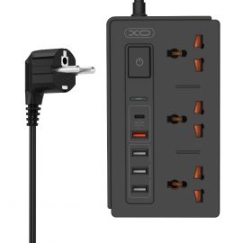 XO WL06 Πολύπριζο EU 30W (Max) 18W PD+QC+3USB2.4A