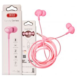 XO S6 Candy Handsfree Ρόζ