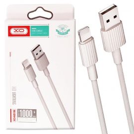 XO NB156 USB Καλώδιο Φόρτισης για Lightning Άσπρο