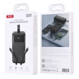 XO Powerbank PR250 USB-C 20W / USB-A 22,5W με Ψηφιακή οθόνη 