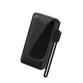 XO PR282 Powerbank Ταχείας Φόρτισης 22.5W με Πρίζα & Κορδόνι Καλώδιο Type-C 10000mAh