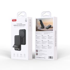 XO PR288 Powerbank Ταχείας Φόρτισης 15W με 3 Ενσωματομένα Καλώδια & Ασύρματη Φόρτιση PD20W 10000mAh