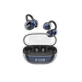 XO G43 Ακουστικά Bluetooth με Διαφανή Eπιμεταλλωμένο Σχεδιασμό OWS Μπλε