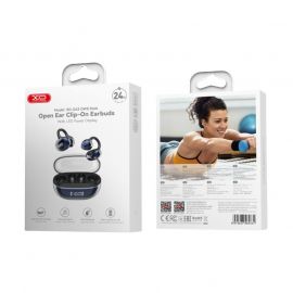 XO G43 Ακουστικά Bluetooth με Διαφανή Eπιμεταλλωμένο Σχεδιασμό OWS Μπλε